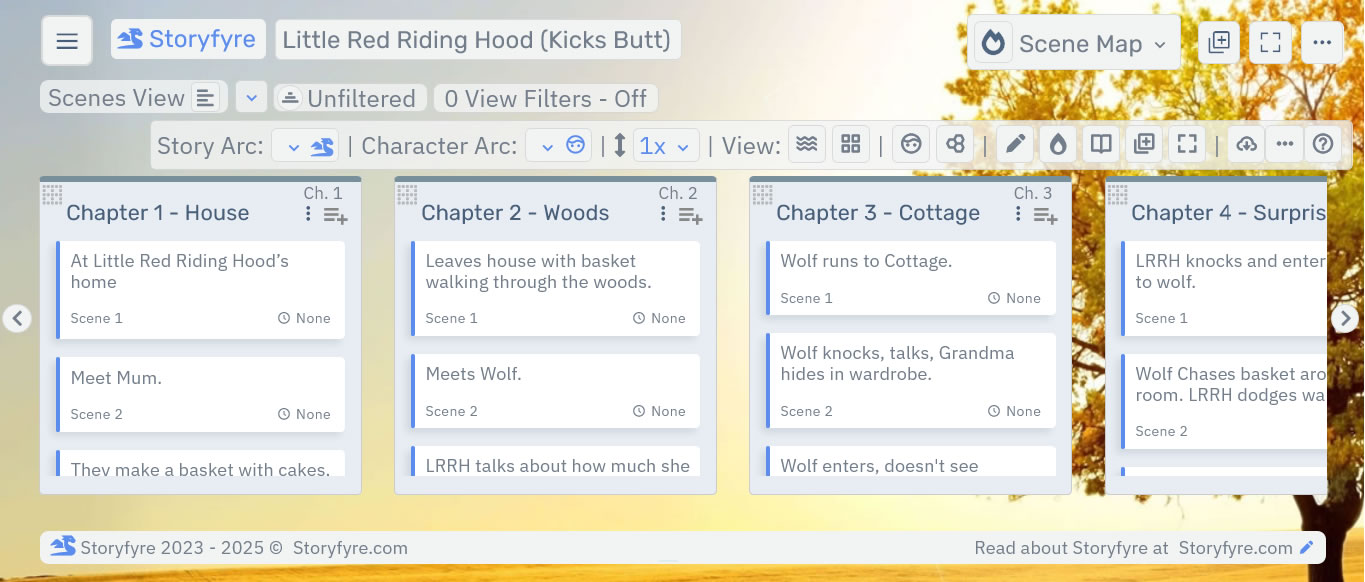 Storyfyre Pro Scene Map