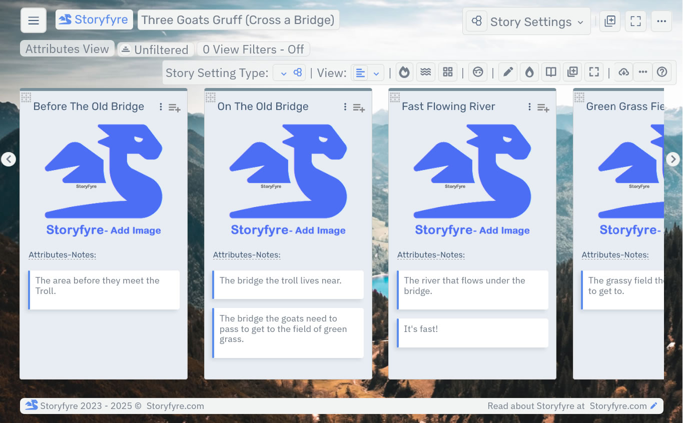 Storyfyre Pro Story Settings